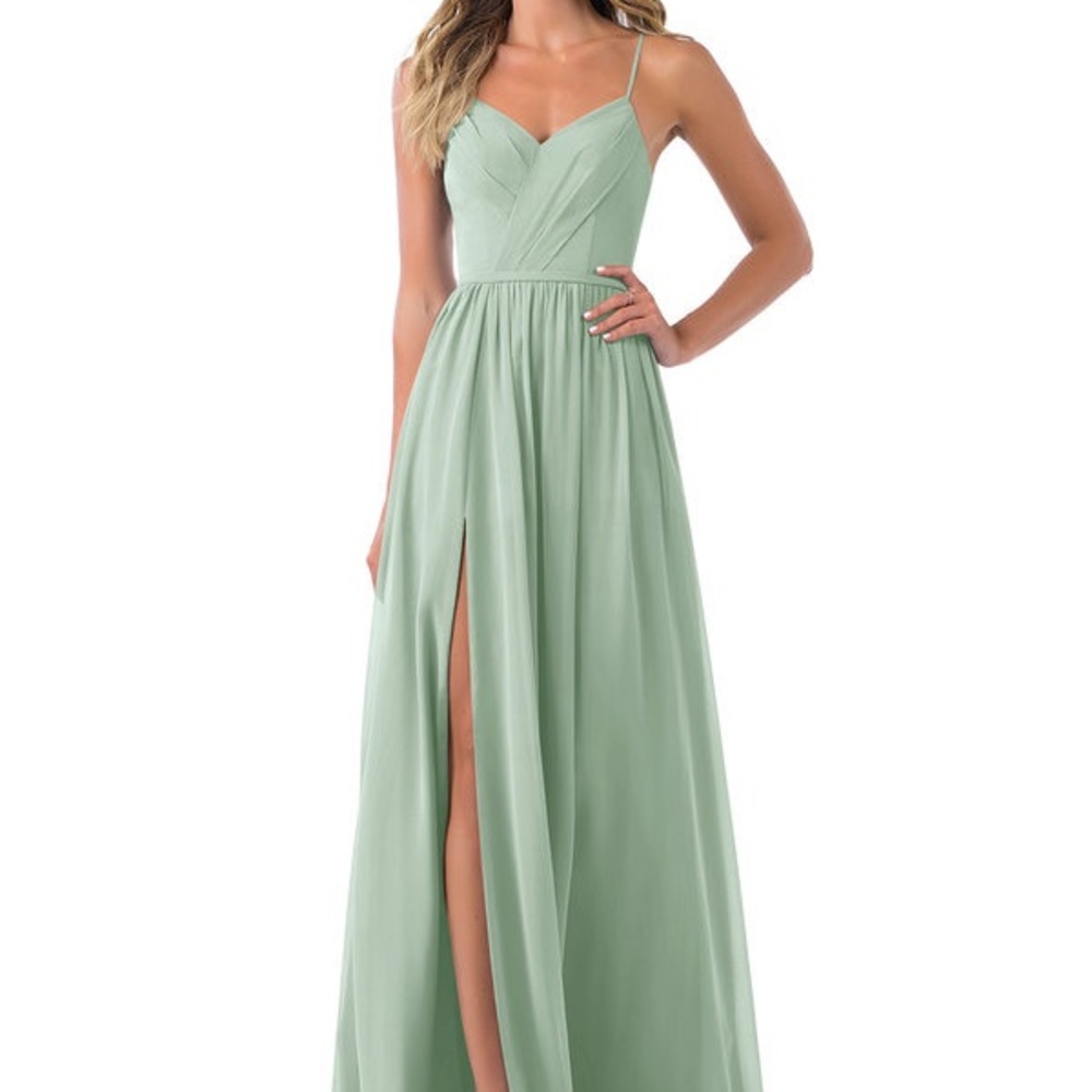 Azazie Cora Size 12 - Agave. New with tags!